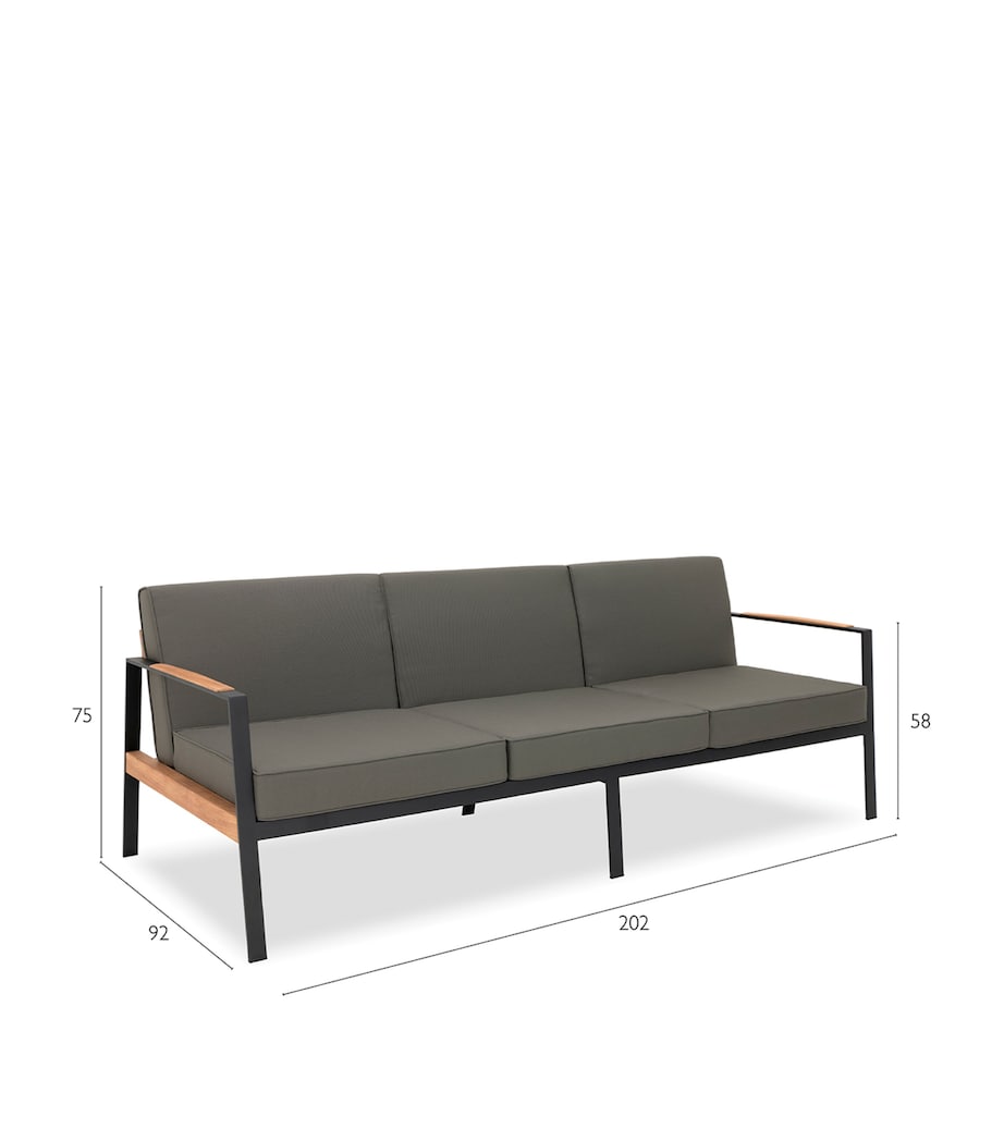 Indian Ocean California 3-seater outdoor sofa, UK version