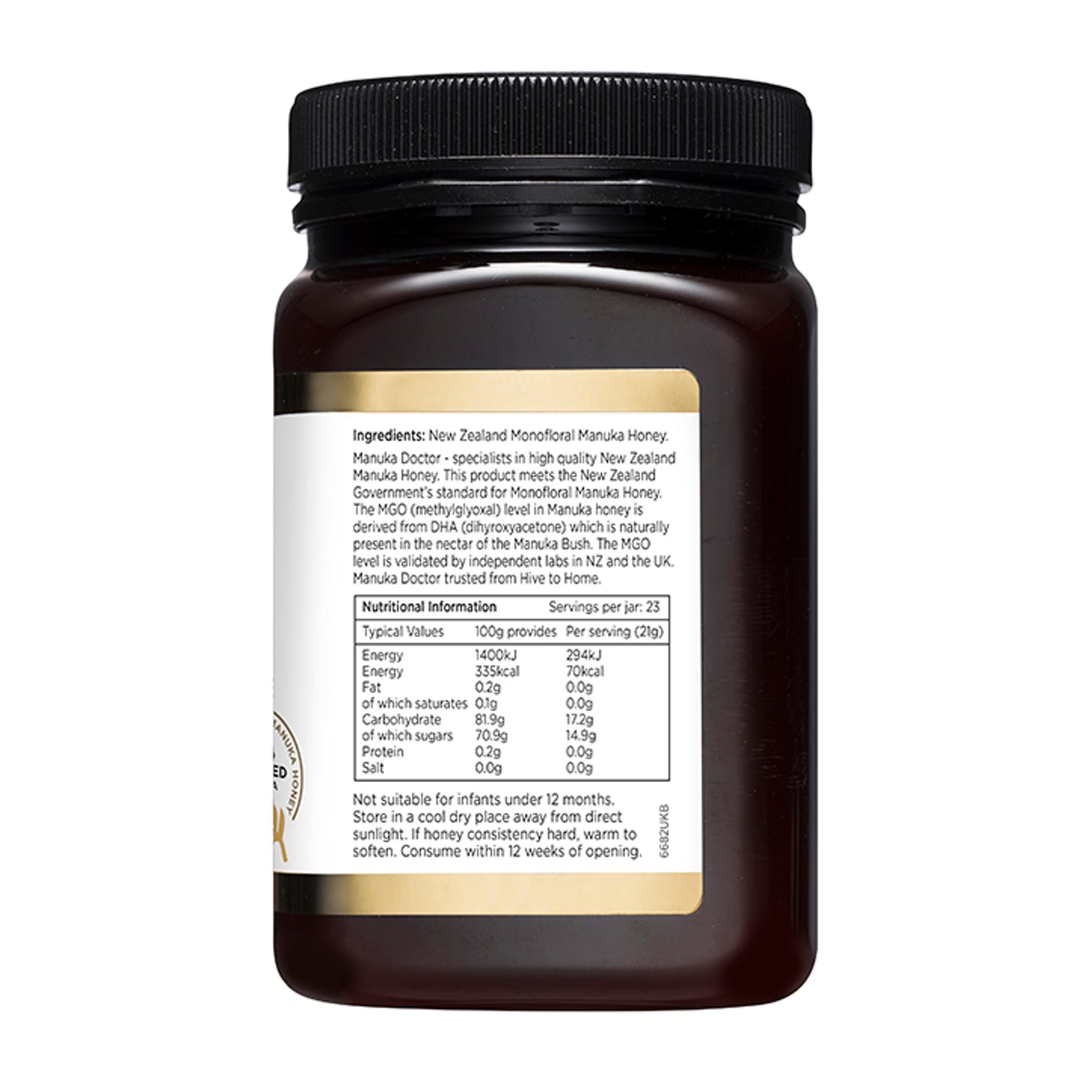 Manuka Doctor Honey MGO 340 500g, imported from the UK