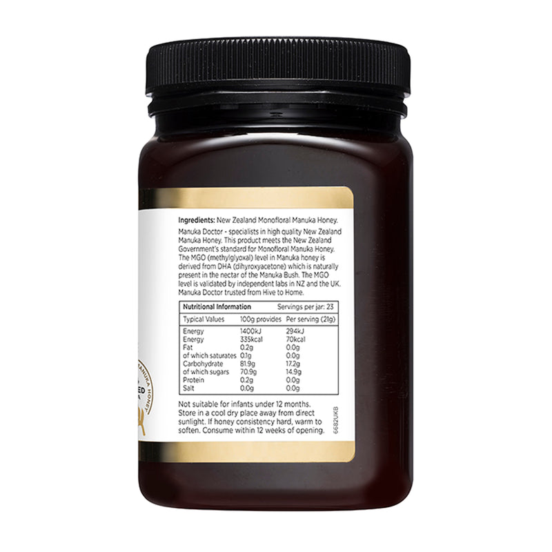Manuka Doctor Honey MGO 340 500g, imported from the UK