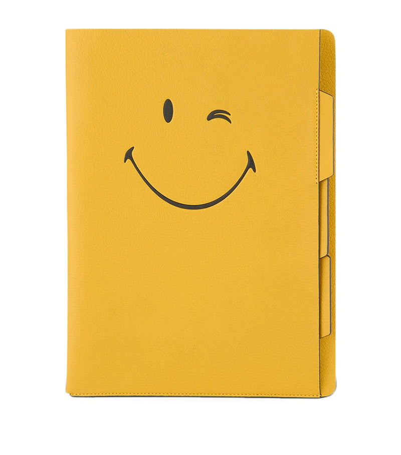 Leather A4 Document Holder with Clear Sleeves