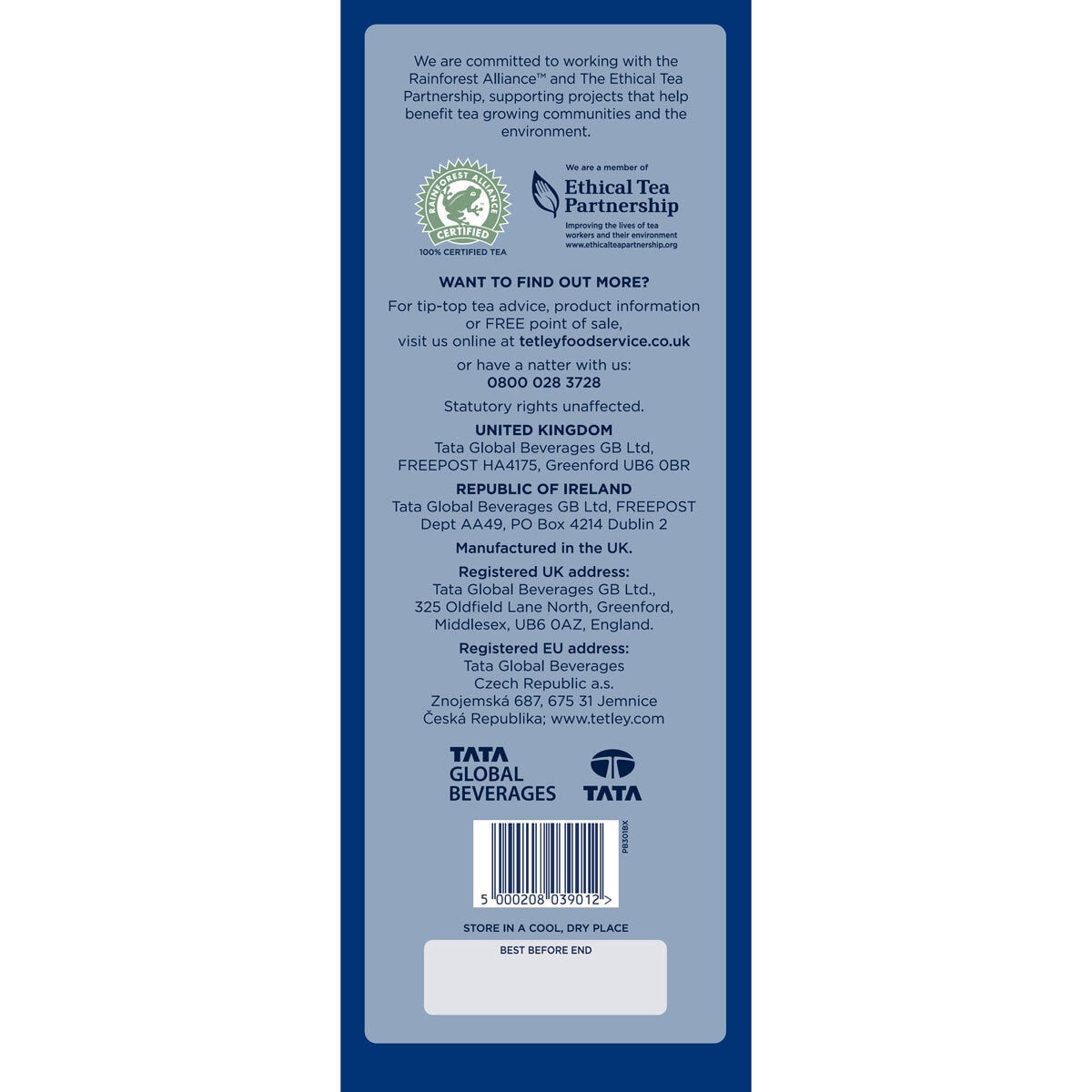 Tetley 1 cup tea bags 4 x 1100 pack (British brand)