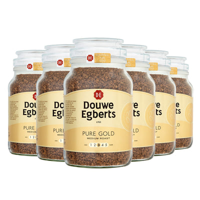 Douwe Egberts Pure Gold Medium Roast Instant Coffee Granules 6 x 400g