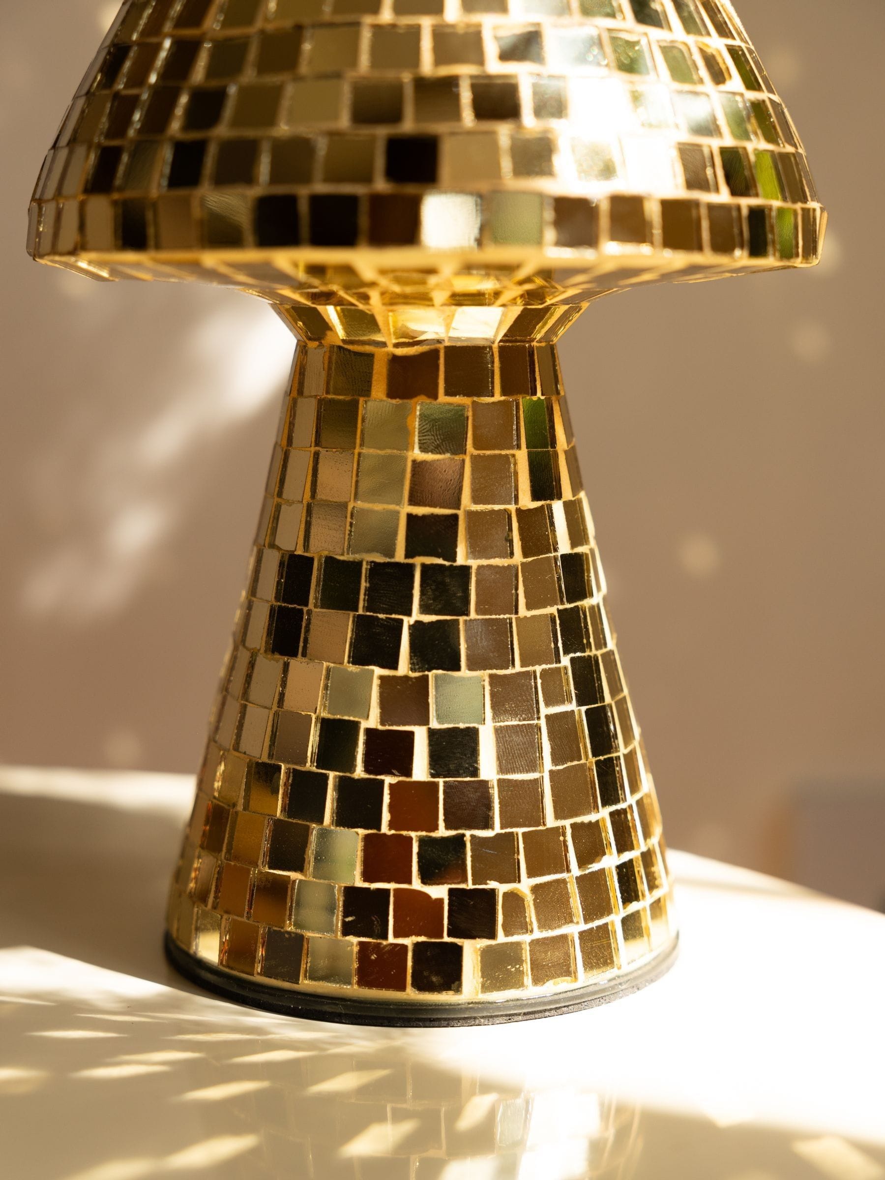 Rockett St George gold mushroom ornament 20cm x 13cm x 13cm, imported from the UK
