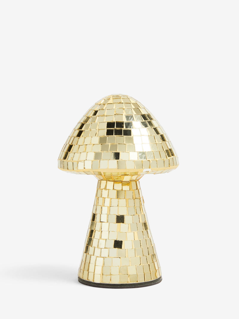 Rockett St George gold mushroom ornament 20cm x 13cm x 13cm, imported from the UK