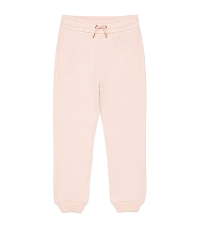 Chloé Kids Cotton Logo Sweatpants (4-14 Years)