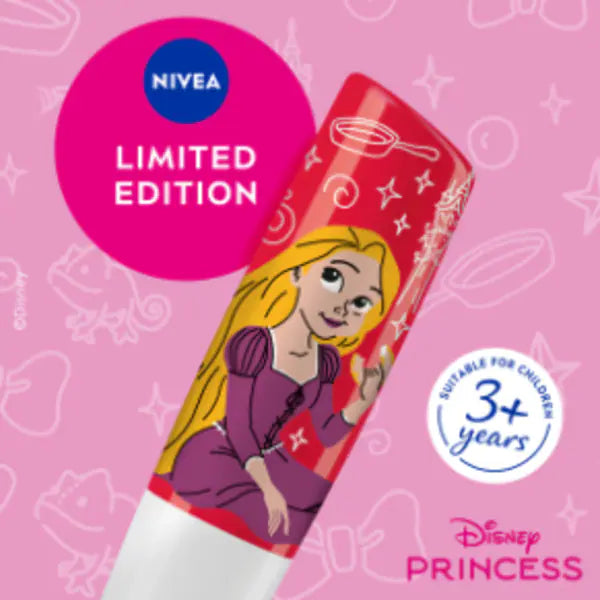 Nivea Wild Cranberry Disney Rapunzel lip balm 4.8g, imported from the UK