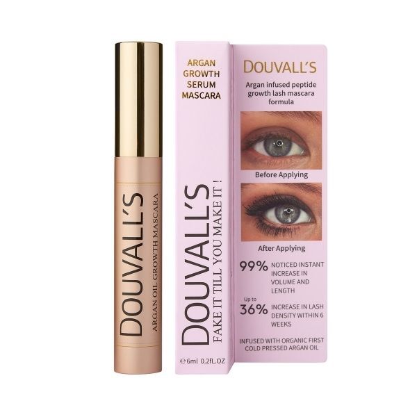 Douvalls Argan Growth Serum Mascara 6ml - British product