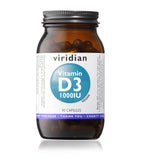 Viridian Vitamin D3 1000IU supplement 90 capsules (British brand)