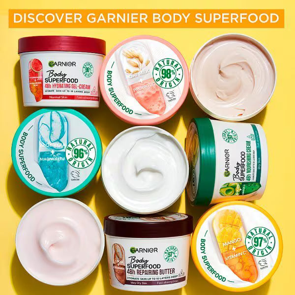 Garnier Body Superfood Vitamin C Mango Cream 380ml, UK version