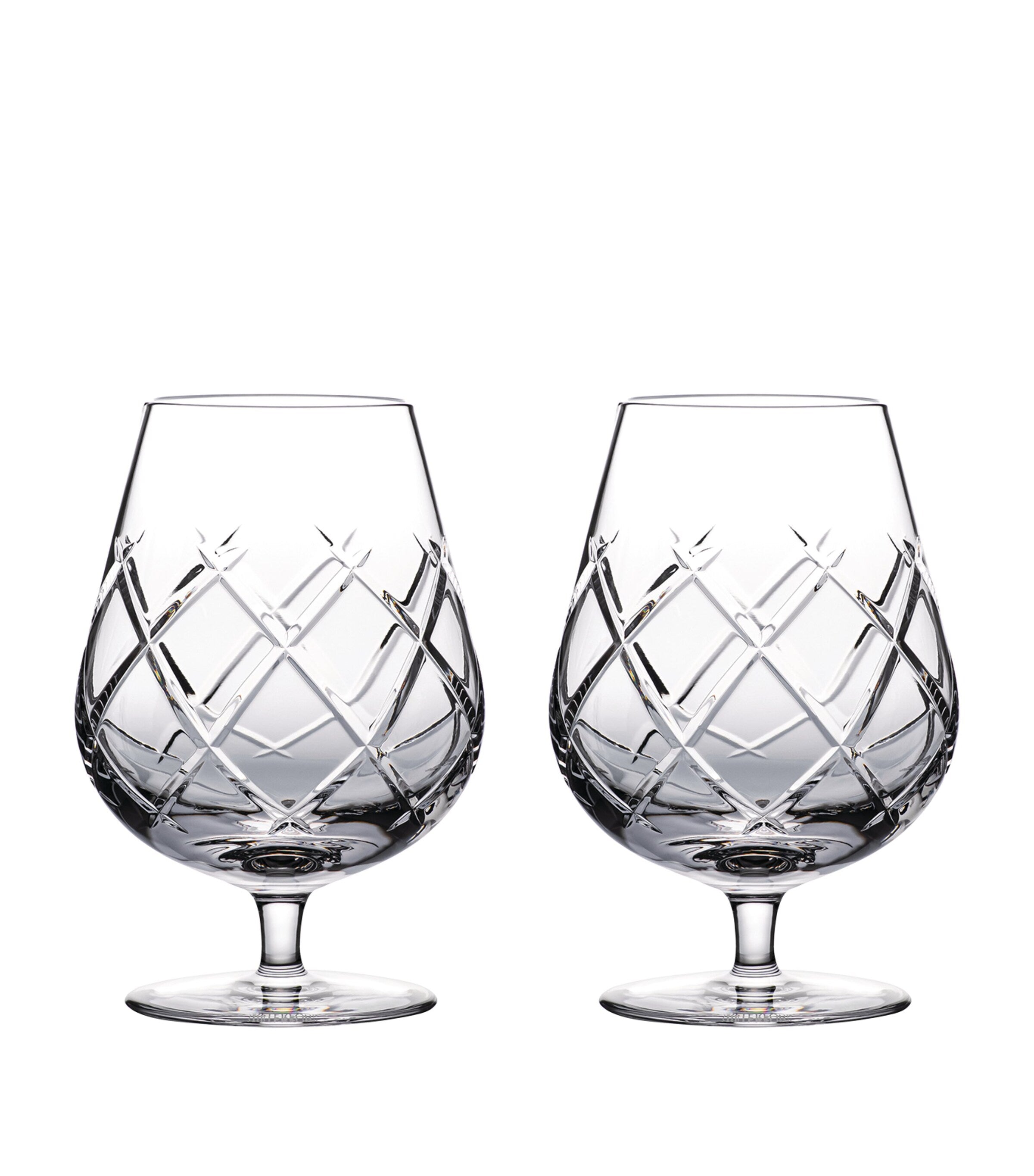 Waterford set of two Olann brandy balloon glasses, 510ml capacity (British brand)