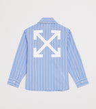 Off-White kids cotton stripe arrows shirt 4-12+ years, imported from the UK