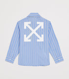 Off-White kids cotton stripe arrows shirt 4-12+ years, imported from the UK