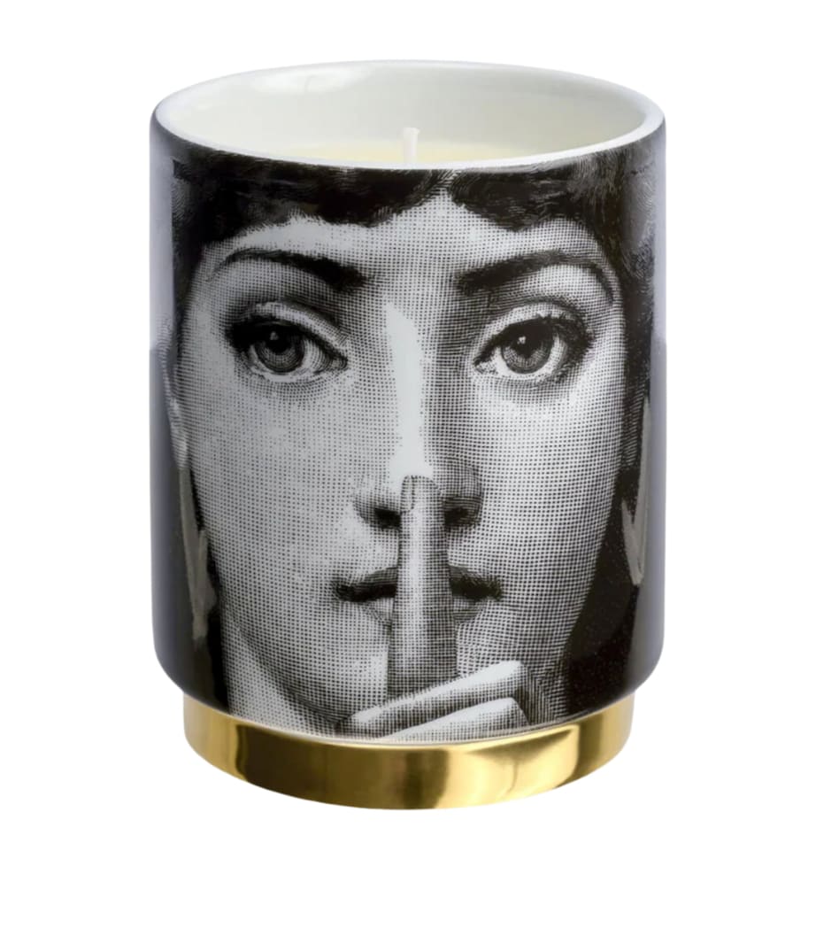 Fornasetti porcelain Silenzio Immaginazione scented candle 235g - British product