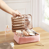 Livingandhome Portable Travel Makeup Bag Large Polyester Case, UK version