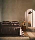 Gingerlily Silk Mocha Oxford Pillowcase 50cm x 75cm, UK version