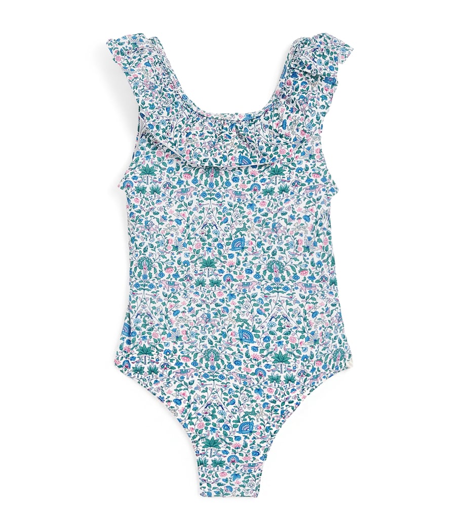 Tartine et Chocolat floral ruffle-trim children's swimsuit 3-12 years (British brand)