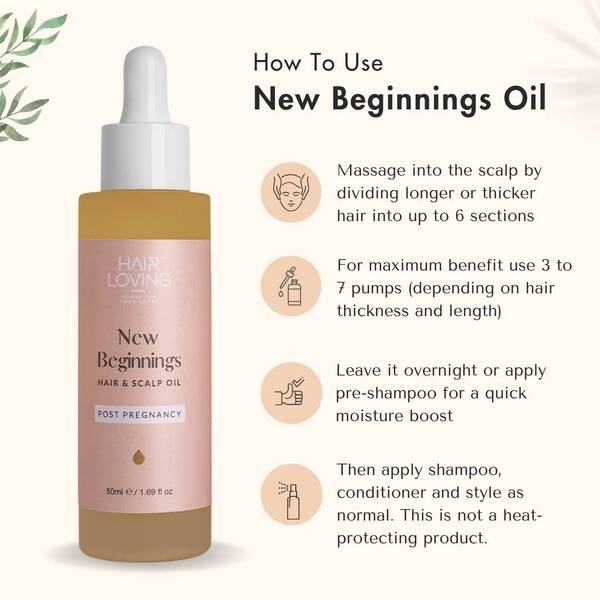 Hair Loving Hair Oil Post Pregnancy 50ml, UK version