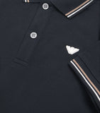 Emporio Armani kids stretch-cotton logo polo shirt with two-tone collar (4-16 years) - British product