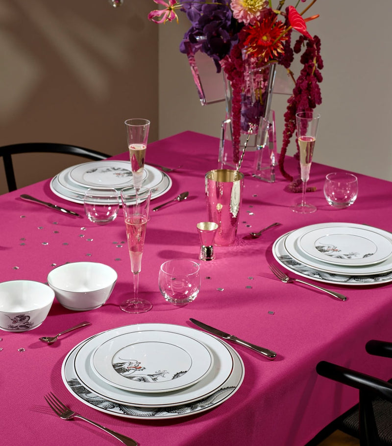 Meissen porcelain platinum lucky dragon dessert plate 22cm, imported from the UK