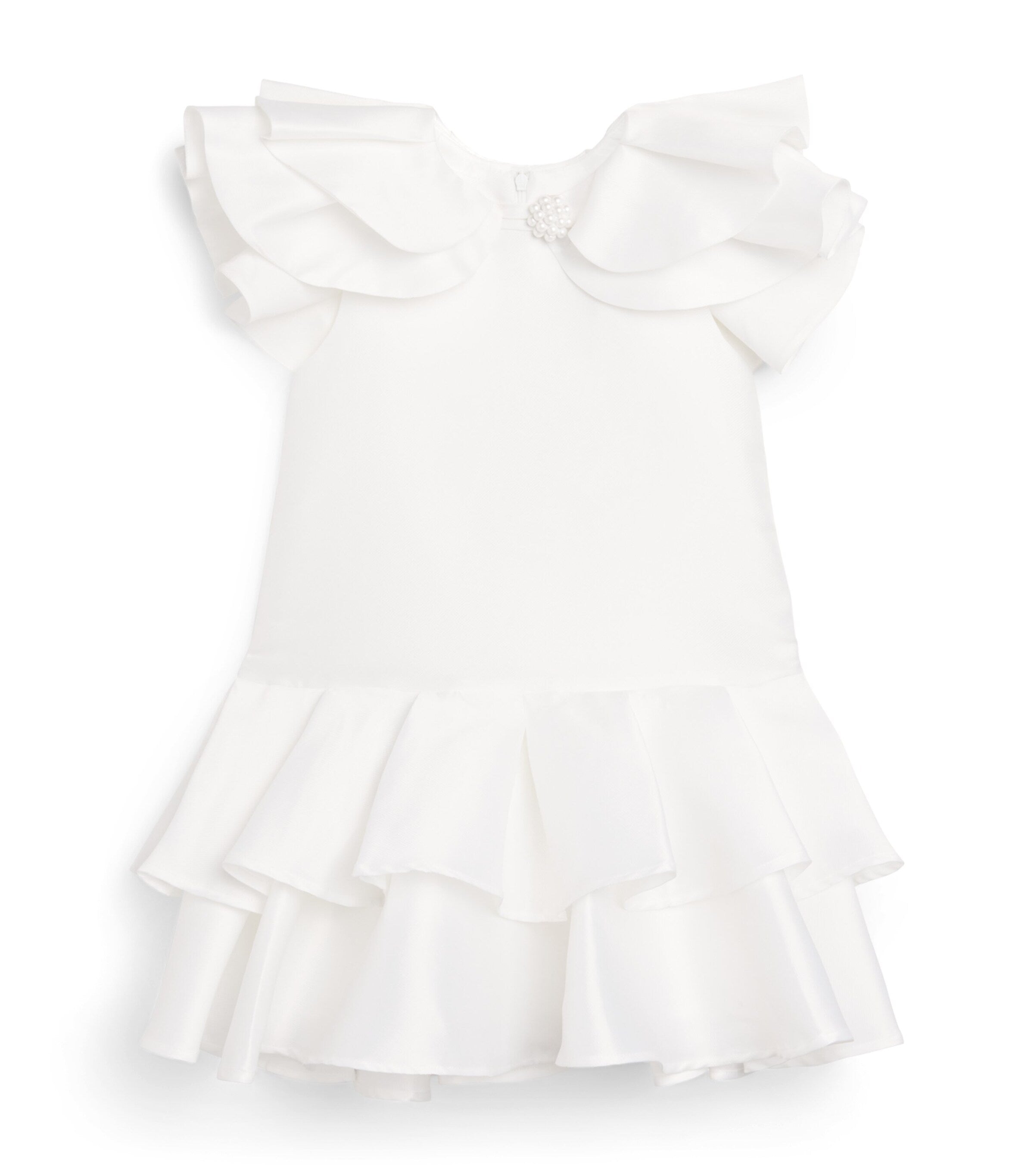 Mama Luma Jacquard Ruffle Dress for girls 3-12 years, imported from the UK
