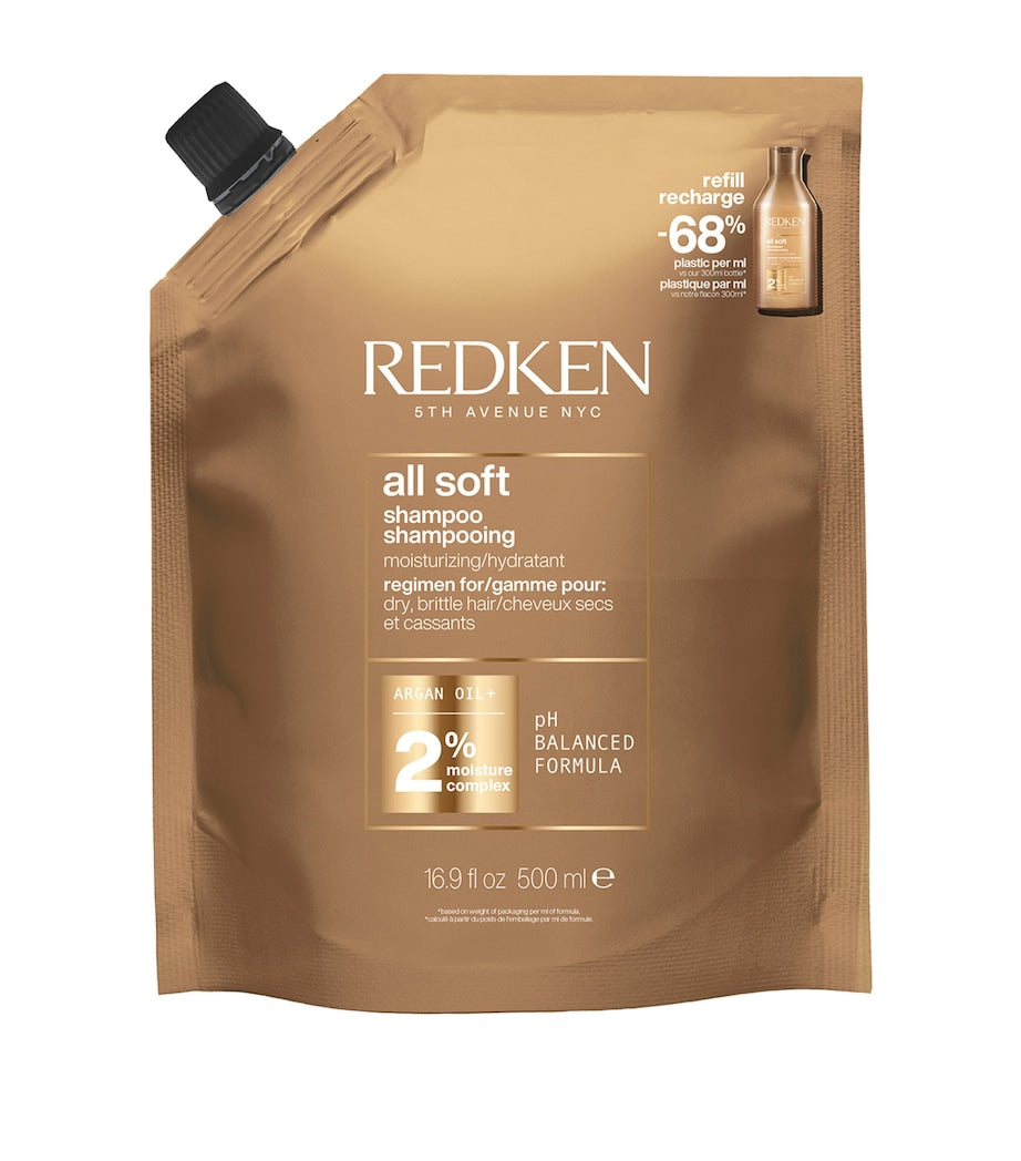 Redken All Soft Argan Oil Shampoo 500ml refill - British product