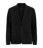 AllSaints classic black double-breasted cotton blend blazer - British product