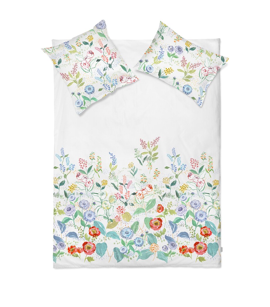 Floral Print King Duvet Cover in Ultra-Soft Cotton, 230cm x 220cm