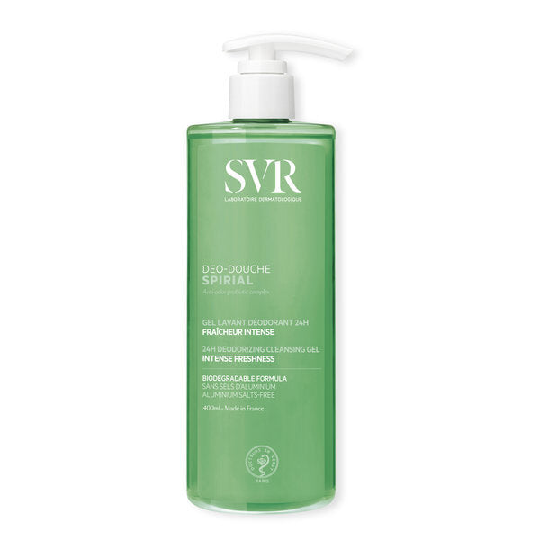 SVR Spirial deodorising shower gel 400ml (British brand)