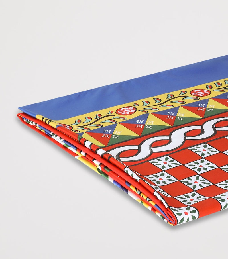 Dolce&Gabbana Casa Cotton Carretto King Fitted Sheet (300cm x 300cm)
