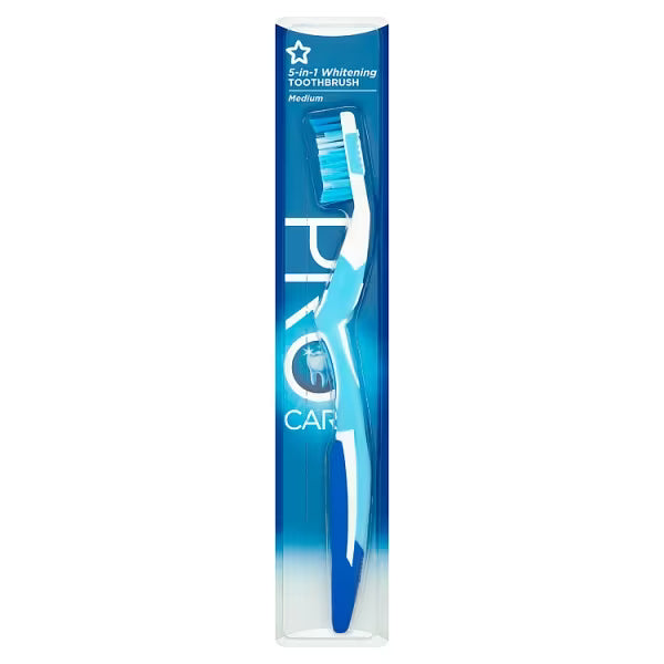 Superdrug ProCare whitening toothbrush medium bristles (British brand)