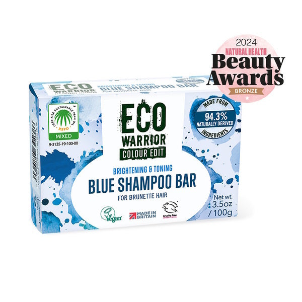 Little Soap Company blue shampoo bar 100g, imported from the UK