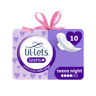 Lil-Lets Teens Ultra Night Sanitary Towels 10 Pack