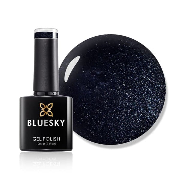 Bluesky Overtly Onyx gel polish black bottle - British product