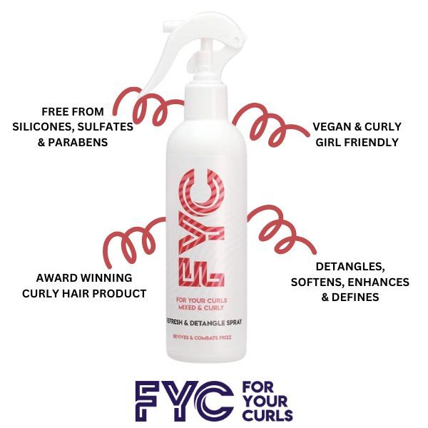 FYC Refresh Detangle Spray Curly Hair 250ml - British product