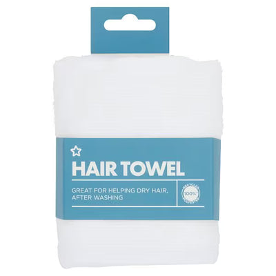 Superdrug Recycled Polyester Hair Towel