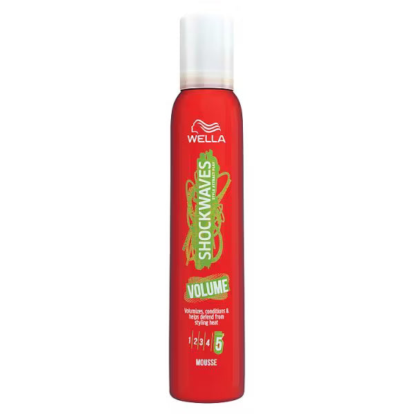 Wella Shockwaves Volume Mousse 200 ml (British brand)