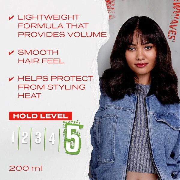 Wella Shockwaves Volume Mousse 200 ml (British brand)