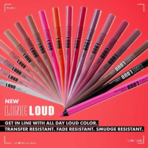 NYX Line Loud Lip Liner Evil Genius, imported from the UK