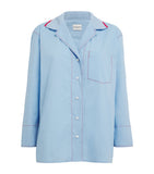 Lightweight Cotton Satin Hooded Overshirt with Detachable Hood
