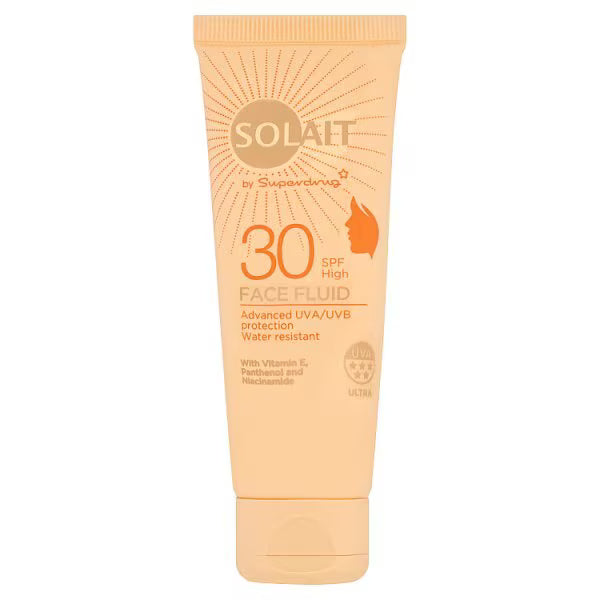 Solait Face Fluid SPF 30 Sun Protection Formula 50ml (British brand)