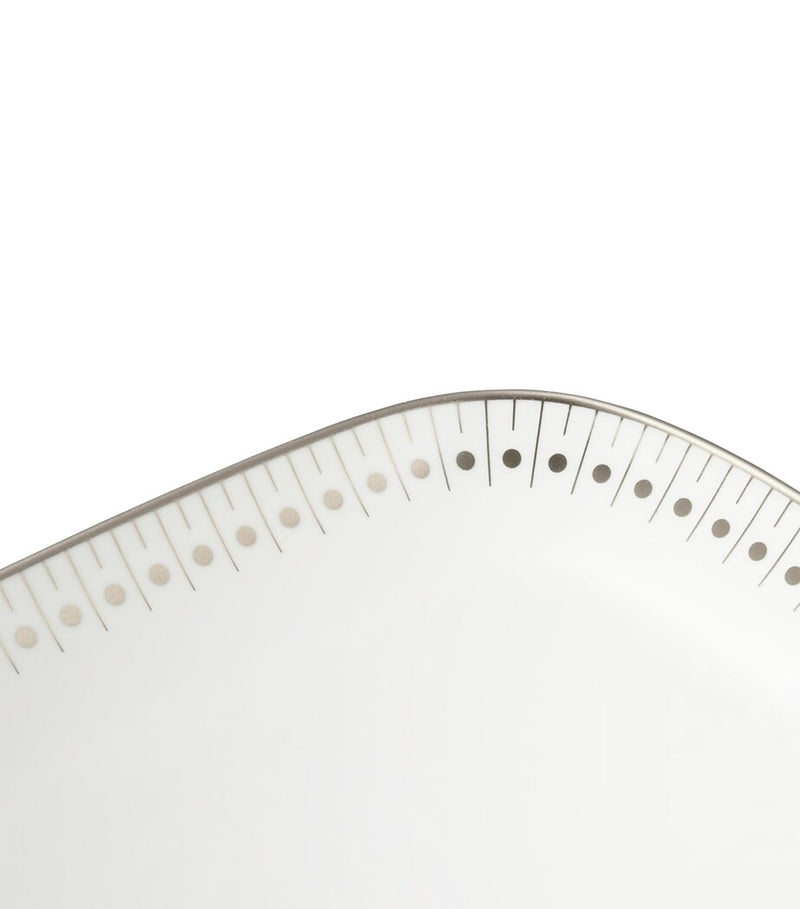 Christofle Malmaison Impériale Platinum cake dish 37cm - British product