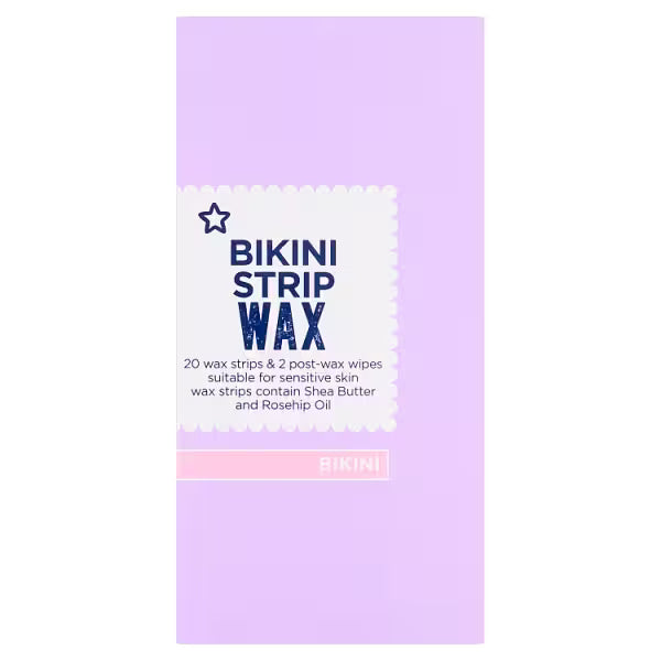 Superdrug Bikini Wax Strips Kit 20 Count (British brand)