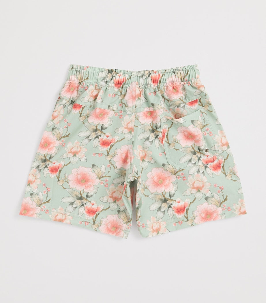 Olga Valentine floral board shorts for children 2-14 years, imported from the UK