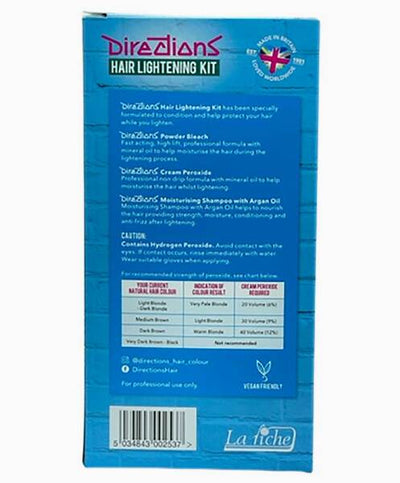 Kit d'éclaircissement Directions Hair Lightening Kit 20 Vol Hair Bleach