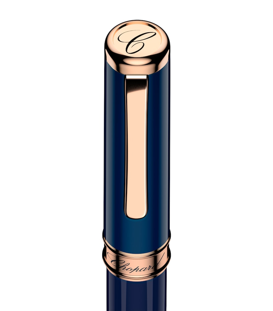 Chopard classic ballpoint pen with resin barrel and rose gold-tone trims - British product