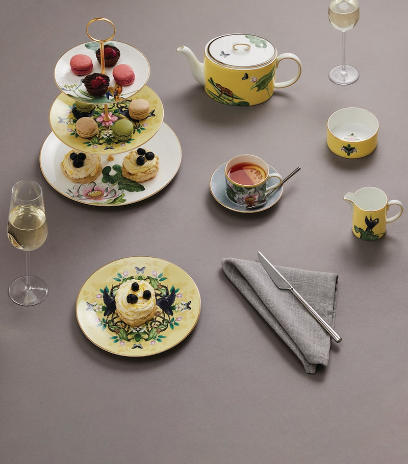 Wedgwood Wonderlust Waterlily 3-tier cake stand (British brand)
