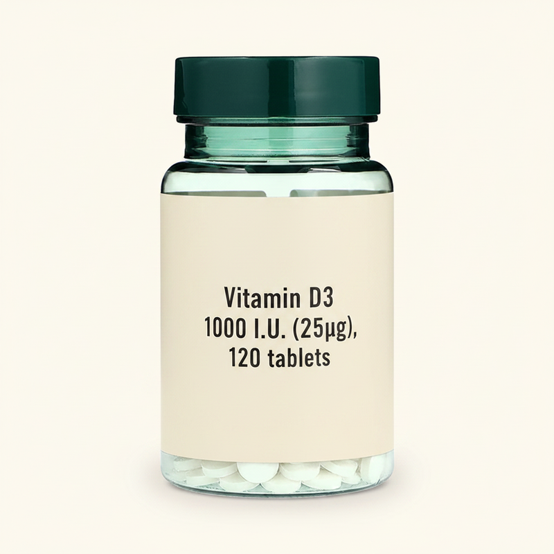Holland & Barrett Vitamin D3 1000 IU 120 Pack, UK version