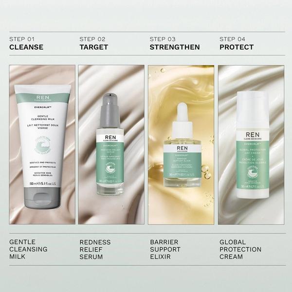 REN Mini Evercalm Redness Relief Serum 15ml, imported from the UK