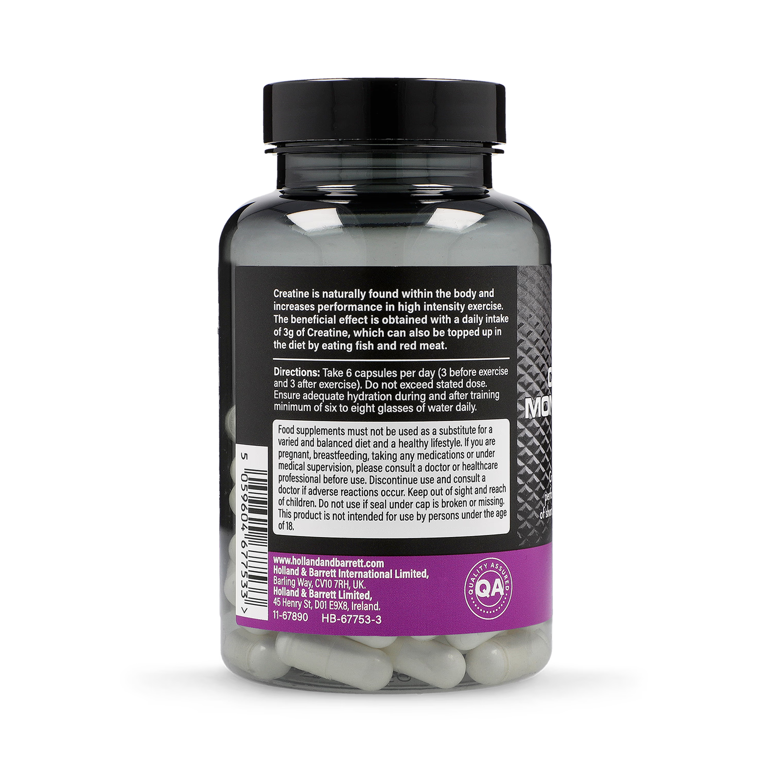 Creatine Monohydrate Capsules 700mg, 240 Count