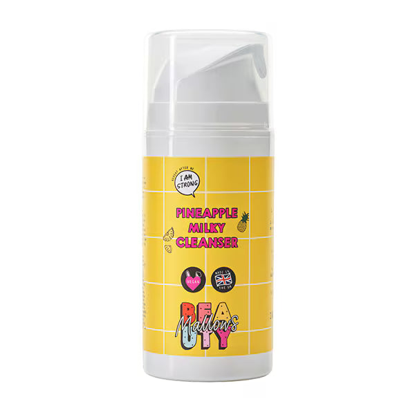 Mallows Beauty Pineapple Cream Cleanser 100 grams, imported from the UK